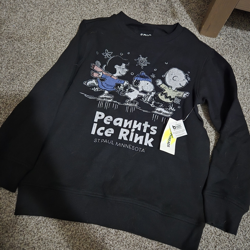 Epic Threads Charlie Brown Black Sweatshirt